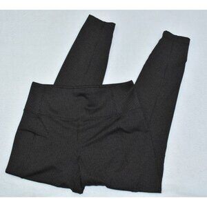 Athleta Delancey Women's Leggings Size M Houndstooth Tight High Rise Brown Black